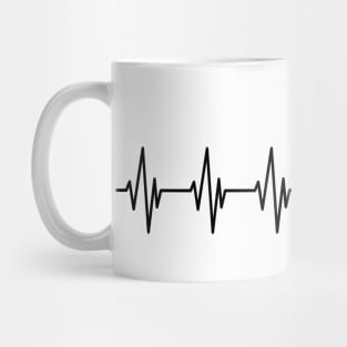 Ice skate dance heartbeat Mug